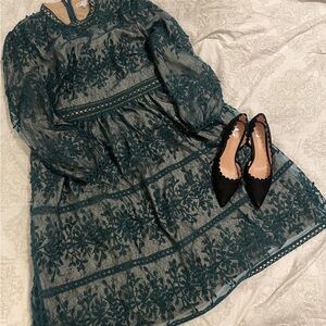 Ivy City Co Green Sicily Dress